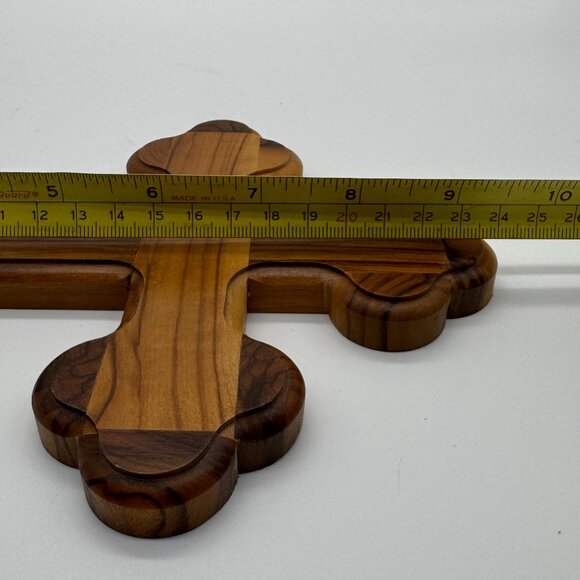 Olive Wood Cross Crucifix Religious Wall Hanging Bethlehem Handmade Christian - Picture 6 of 6